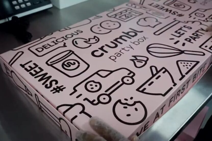 Crumbl Cookies package